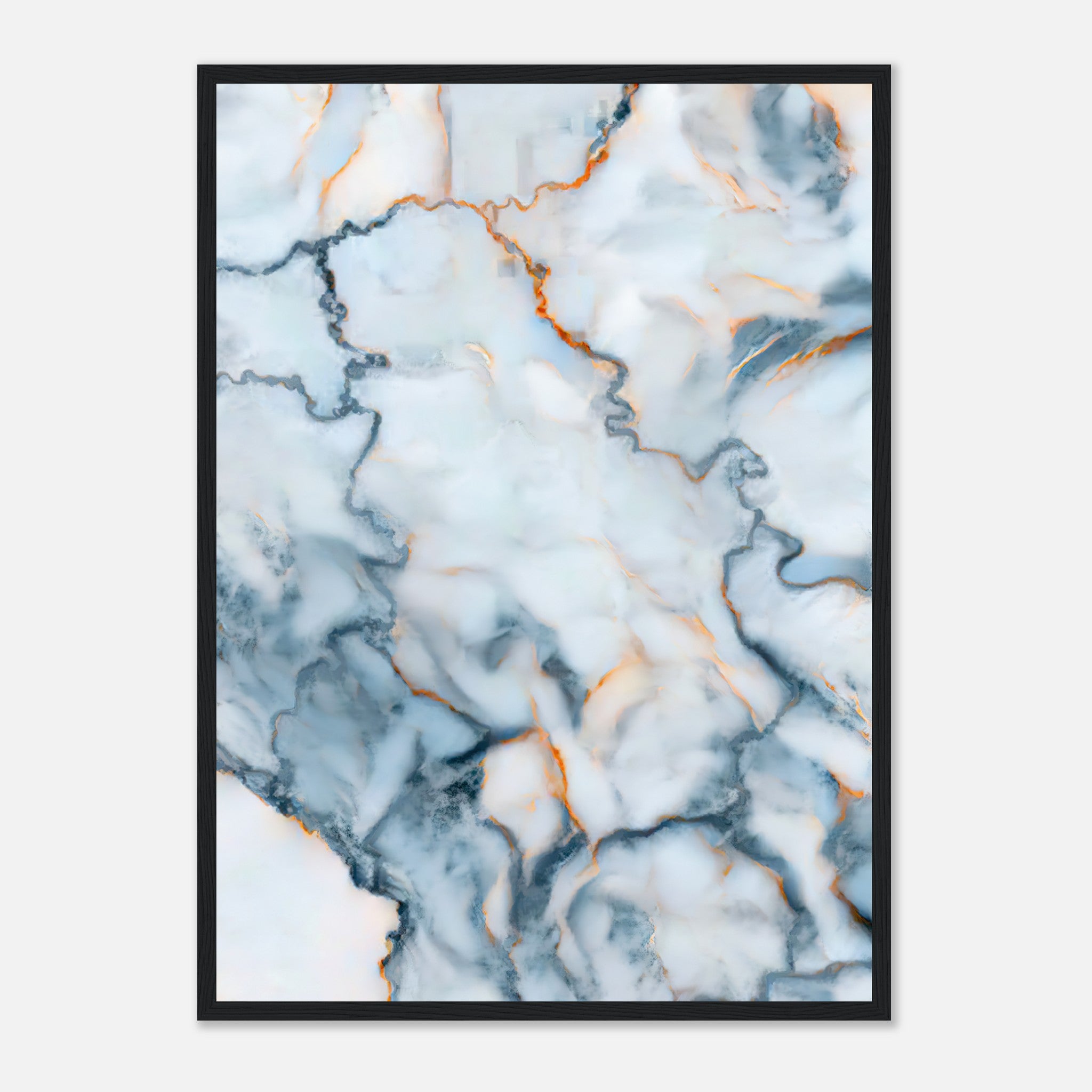 Serbia Marble Map Poster