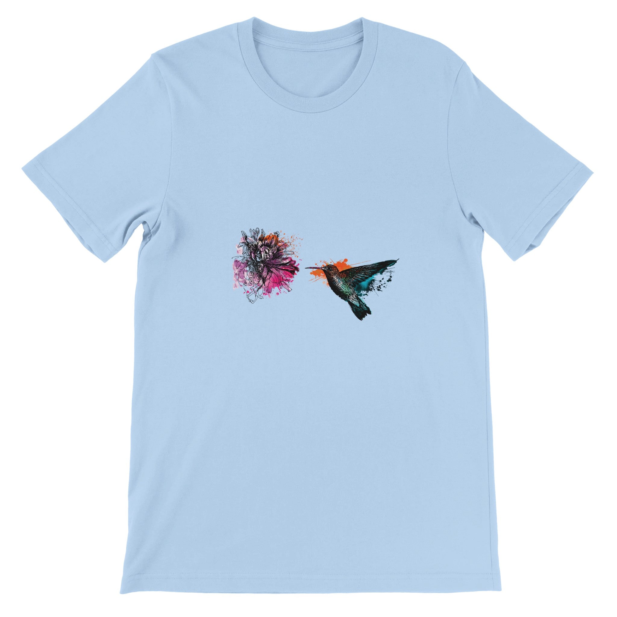 Hummingbird Illustration Crewneck T-shirt - Optimalprint