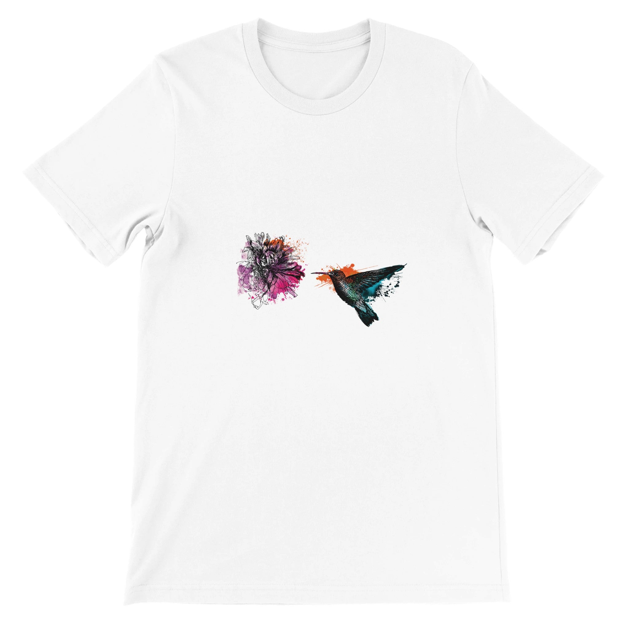 Hummingbird Illustration Crewneck T-shirt - Optimalprint