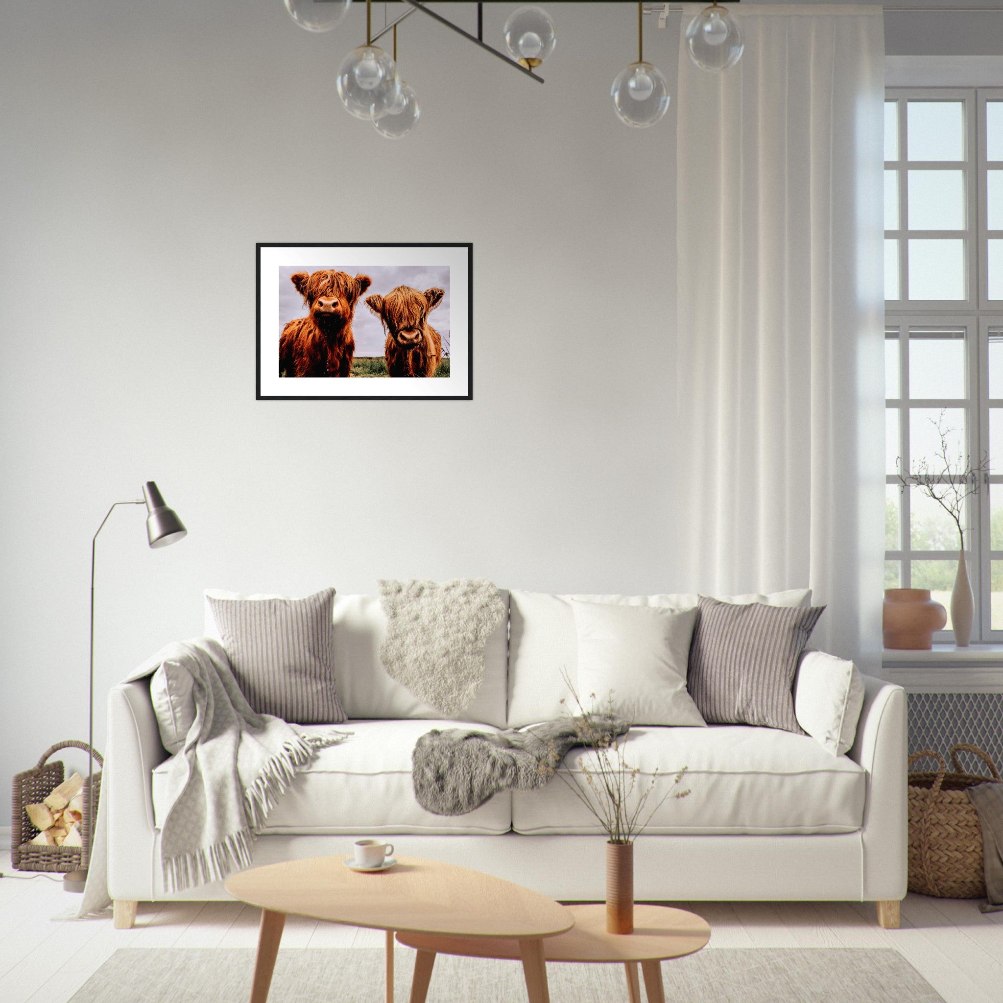 Two Highland Cows Poster