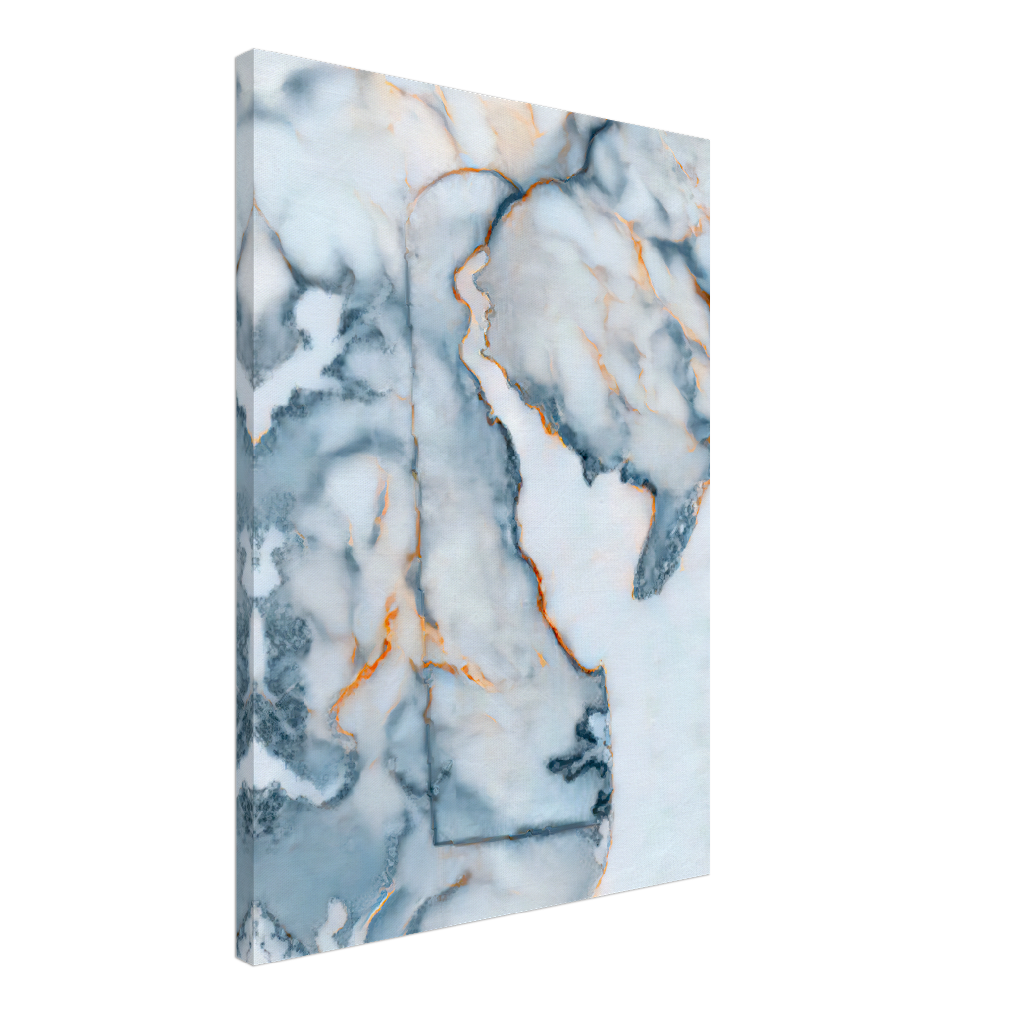 Delaware Marble Map Canvas