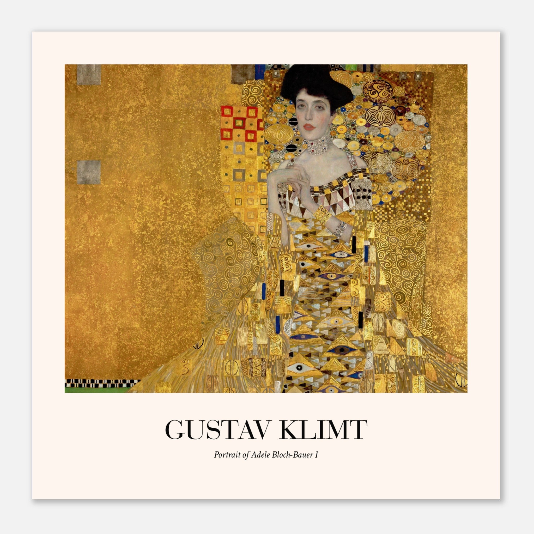 Gustav Klimts Portraitof Adele Bloch-Bauer I (1907) Poster